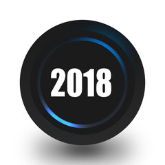 New year 2018 icon.