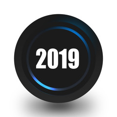 New year 2019 icon.