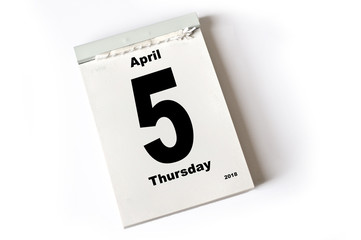 5. April 2018
