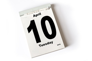 10. April 2018