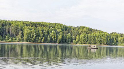 Beautiful Vlasina Lake (Serbia) in summer