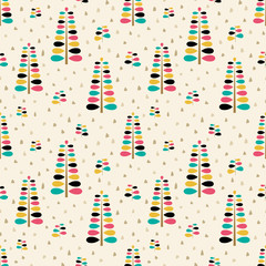 Stylish organic background. Seamless pattern.Vector. スタイリッシュ植物パターン