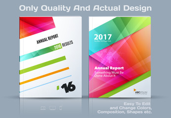 Set of Business vector template, brochure design, abstract annual report, cover modern layout, flyer in A4