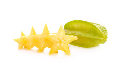 Star apple on white background