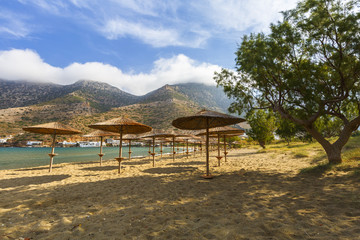 Beach near Kamares village on Sifnos island.
