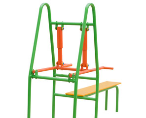 sports equipment on white