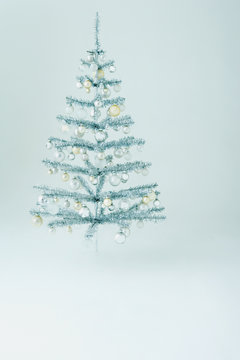 Silver christmas tree