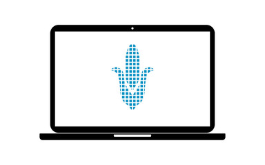 Pixel Icon Laptop - Maiskolben