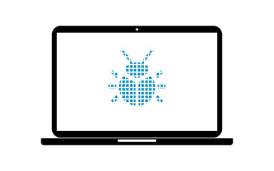 Pixel Icon Laptop - Bug