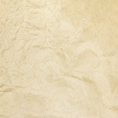 Recycled crumpled brown paper texture background for business, education and communication concept design.