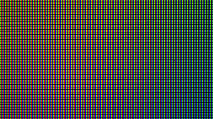 Closeup LED bulb diode from computer monitor screen display panel for electricity or technology...