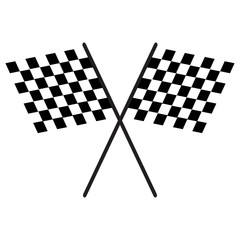 Chequered Flags Finish Flag