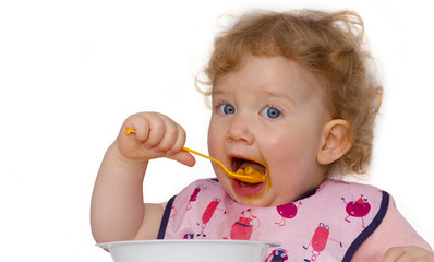 Toddler eating