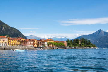 Fototapeta na wymiar Marina in Menaggio, Lago di Como, Italy