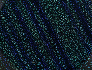 Blue-green dichroic texture