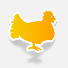 realistic design element: chicken