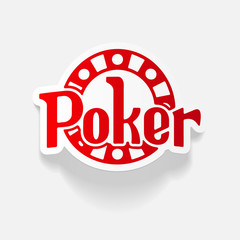 realistic design element: poker