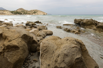 Landscape of Charco creek in Villajoyosa
