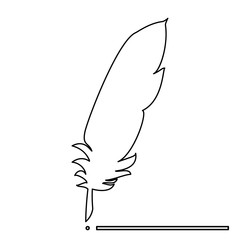 Feather   the black color icon .