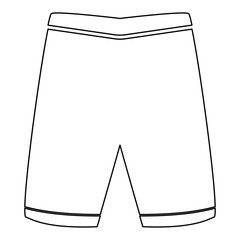 Shorts   the black color icon .