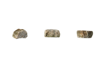 Group Set Stones isolated on white background