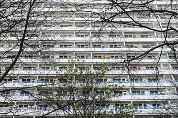 Modern residential building in Berlin, Germany