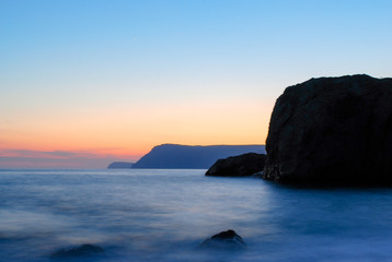 Sunset at the seaside