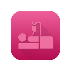 Fototapeta premium Matte Long Shadow App-Icon