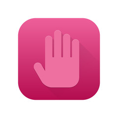 Fototapeta premium Matte Long Shadow App-Icon