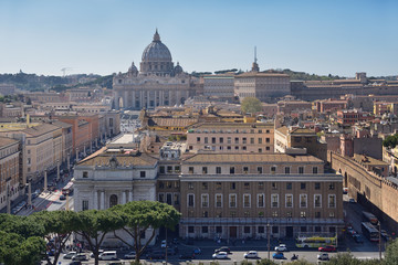 Fototapeta na wymiar Blick auf Rom und den Vatikan