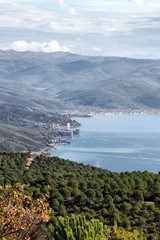 Obraz premium Marmara sea and Gemlik coasts