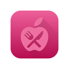 Obraz premium Matte Long Shadow App-Icon