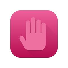 Fototapeta premium Matte Long Shadow App-Icon