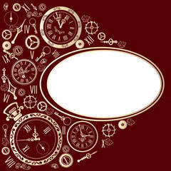 Vintage ornament frame