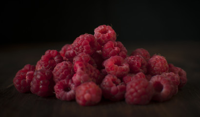 Still life with raspberries