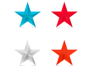 set of colored stars