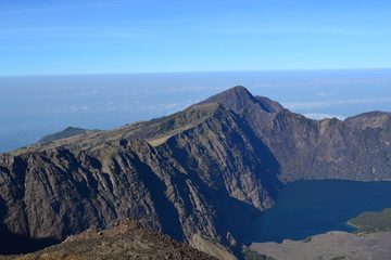 Rinjani vulcano landscape