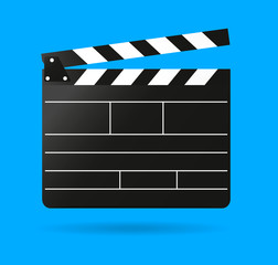Fototapeta premium movie clapper vector