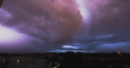 Unwetter zieht über uns