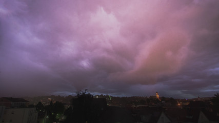 Unwetter zieht über uns