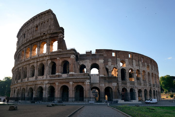 Fototapeta na wymiar Colosseum Rome sunrise
