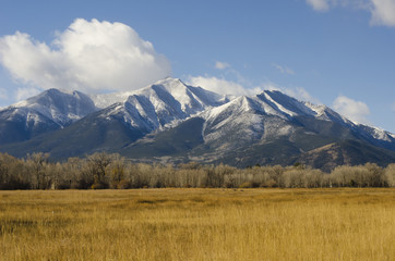 Fall Snow on Mount Princeton
