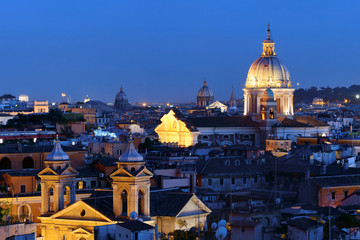 Fototapeta na wymiar Rome night view