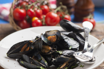 Fresh mussels