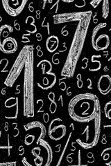 Background of numbers. from zero to nine. Background with numbers. Numbers texture.
