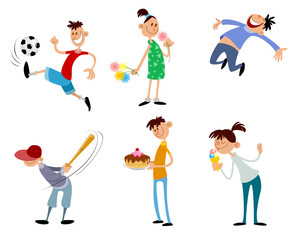 Six children set