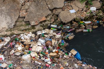 Big garbage nature pollution