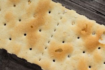 Texture of a cracker as background