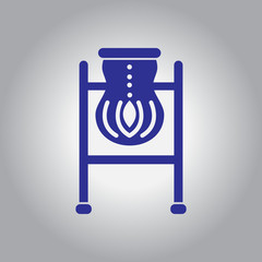 Street trash urn vector illustration.Garbage bin.