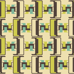 Abstract seamless geometric retro pattern